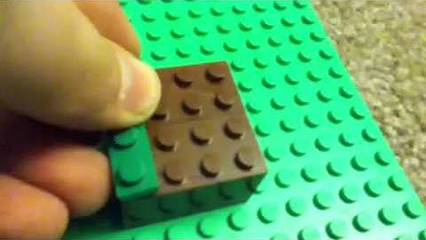 Lego minecraft grass/dirt block tutorial