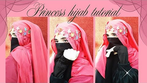 Princess Hijab tutorial || Hijab tutorial with head piece || by Hannah shah