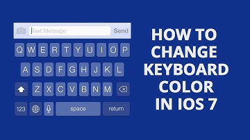 Change Keyboard Colors In iOS 7 (Jailbreak Tweak)