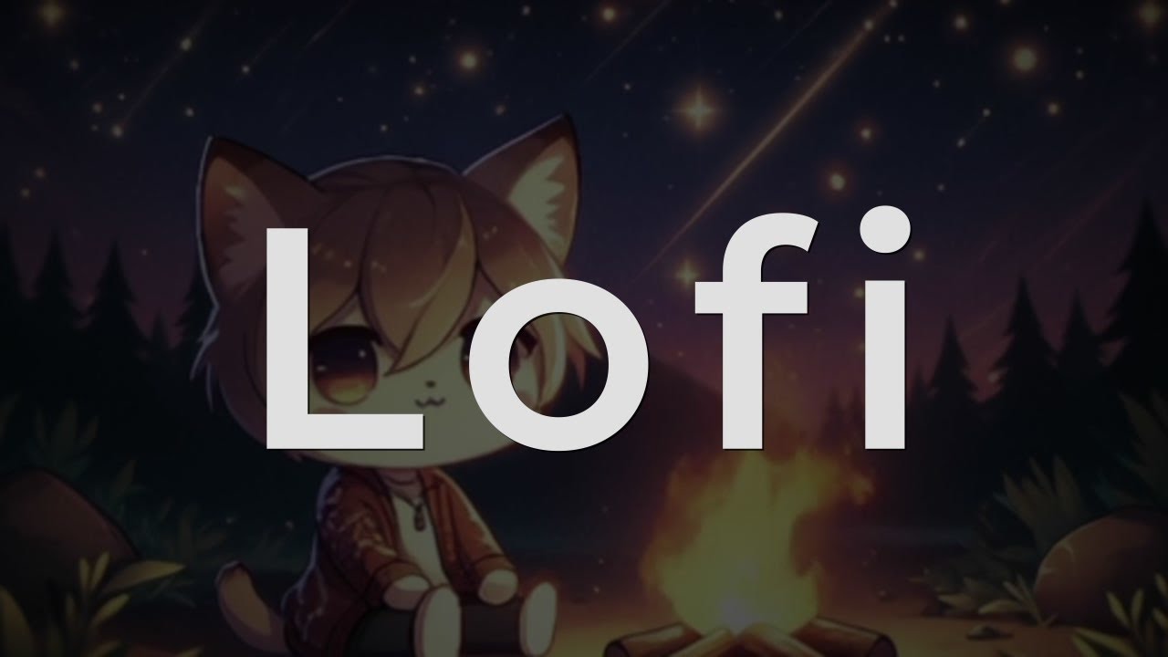 Nighttime Lofi with Cats | Relaxing Chill Mix