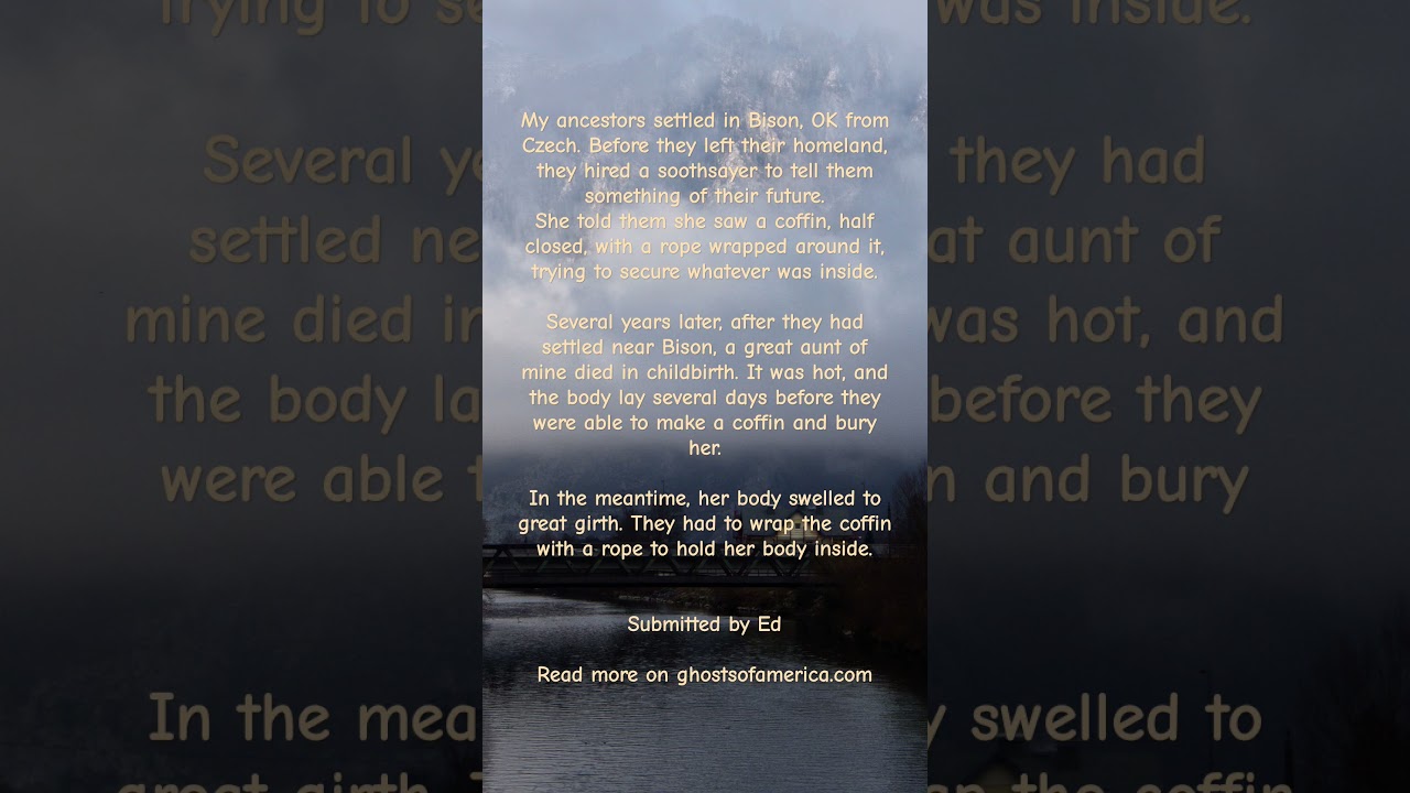 My ancestors had been warned.  Bison, OK 