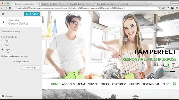 Powerful WordPress Theme Gaga lite - How to Change Theme and Background Color | WordPress Tutorial