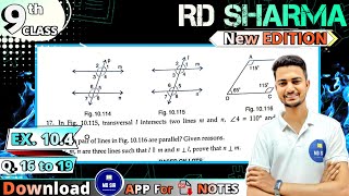 Ex 10.4 Q16 to Q19 | RD Sharma Class 9 | 2023-24 | Chapter 10 Lines and Angles | CBSE | MD Sir 9 screenshot 5