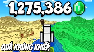Tôi đã có 1.275.386 viên Ngọc Lục Bảo trong Minecraft Hardcore!