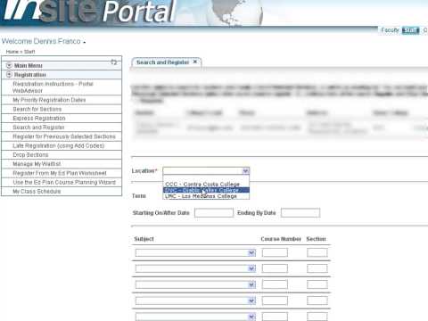 InSite WebAdvisor Registration Tutorial