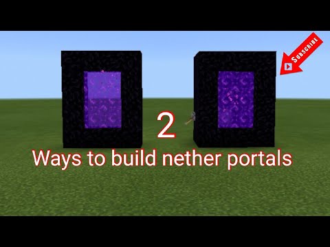 2 easiest ways to build nether portals