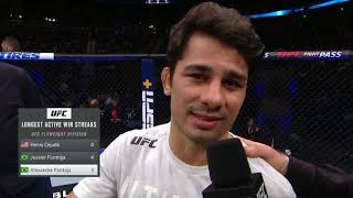 UFC 236: Alexandre Pantoja Octagon Interview