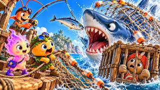 Piplo, Nimbi and Shrimp Engineer Vs Giant Shark to Save Buddy Zezeka | Funny Adventure