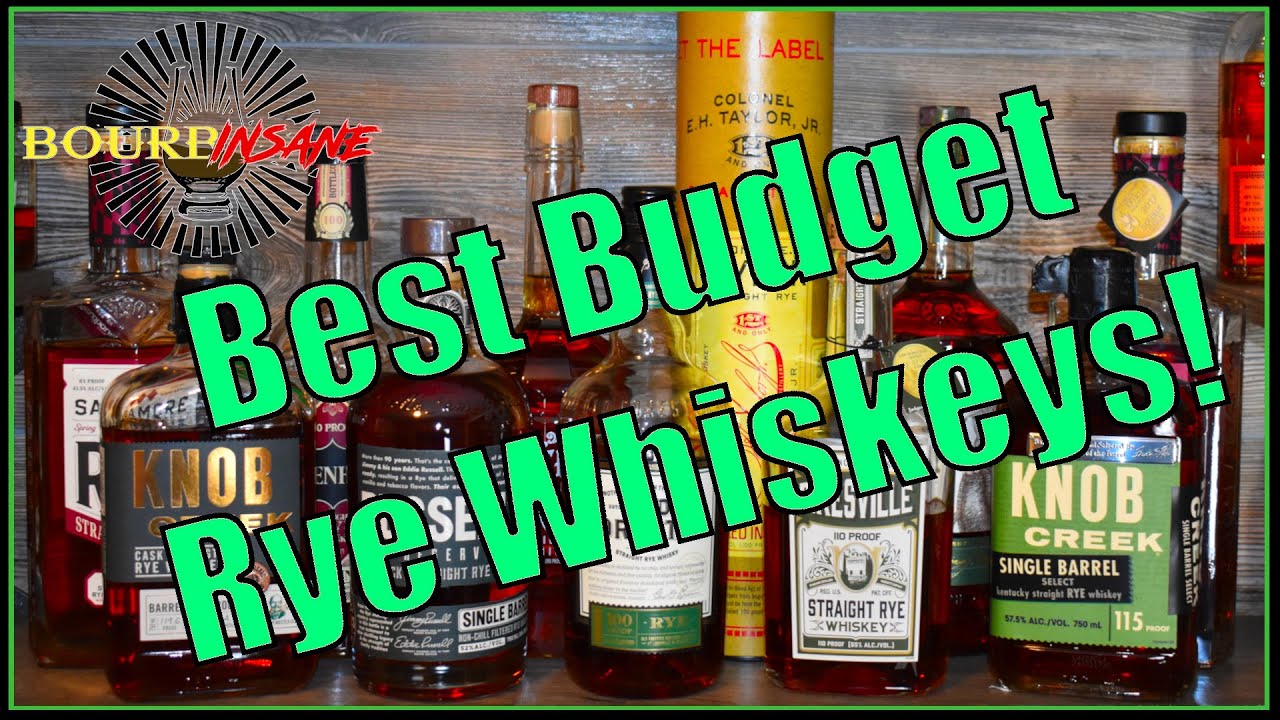 Top 5 Available and Affordable Rye Whiskeys! YouTube