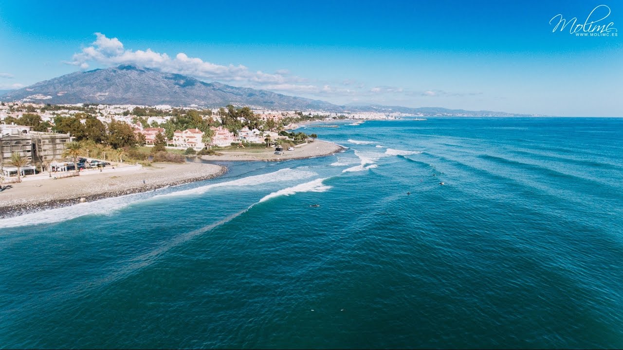 Surfing Costa del sol Drone YouTube