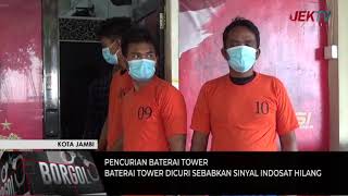 BATERAI TOWER DICURI SEBABKAN SINYAL INDOSAT HILANG