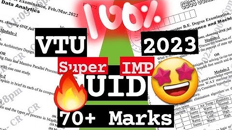 UI M3 Best Video PASS PACK 💯🤩 Sup Imp [+PDF] 🎯2023 Externals 🔥🔥🔥 7SEM CSE #vtu #2023 #UI #18CS734