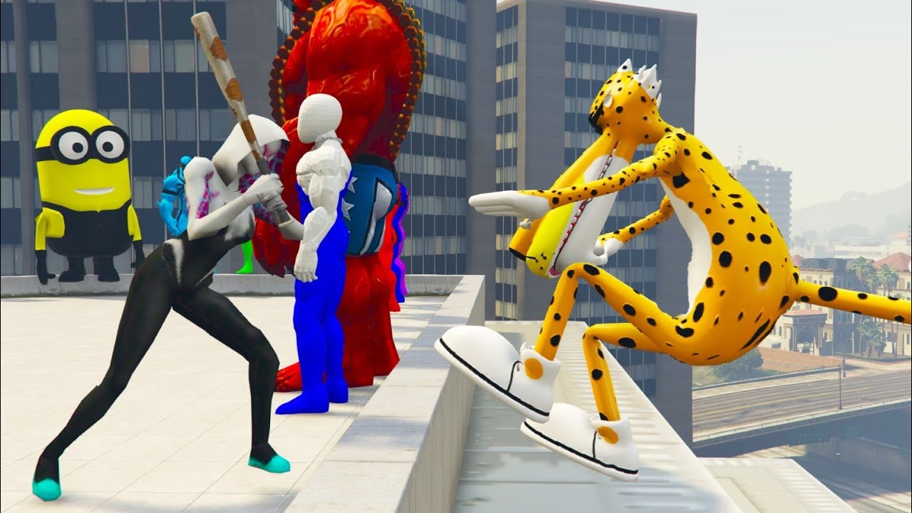 GTA 5: THAT WAS BRUTAL! SPIDER-MAN WITH A BASEBALL BAT vs SUPERHEROES! (Euphoria Physics) Ep.61