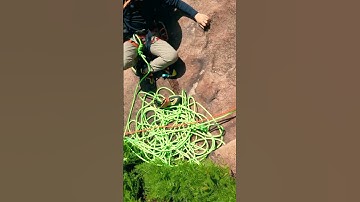 Preview to Two Eight Year Olds Go Multi-Pitch Rock Climbing with Dad #shorts