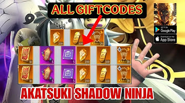 Akatsuki Shadow Ninja & All 8 Giftcodes | 8 Free Code Akatsuki Shadow Ninja - How to Redeem