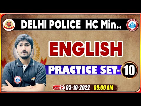 DP HCM English | English For DP HCM | Delhi Police English Practice Set #10 | Delhi Police Exam 2022