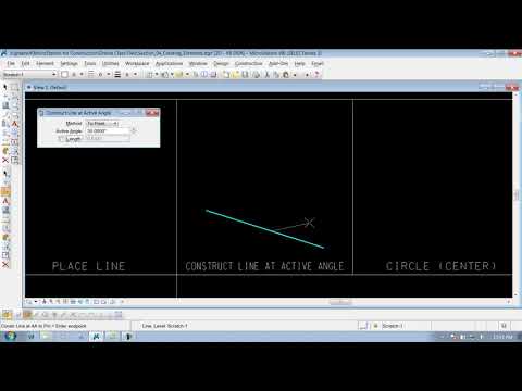 MicrostationV8I SS4 3.5 Line at Active Angle
