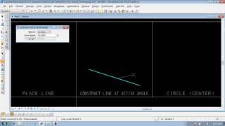 MicrostationV8I SS4 3.5 Line at Active Angle