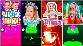 Like Nastya 💥 Diana And Roma 💥 Vlad And niki 💥Diana mom! Coffin dance | Tiles Hop songs! screenshot 1