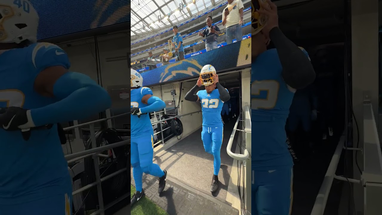 chargers powder blue pants 🔥