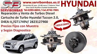 Cartucho De Turbo Hyundai Tucson 2.0 D4EA-V,/GT1749V/ 2823127900 Zona 7 Periférico Guatemala