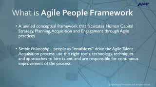 Overview of Agile People Framework (APF) in under 2 Minutes