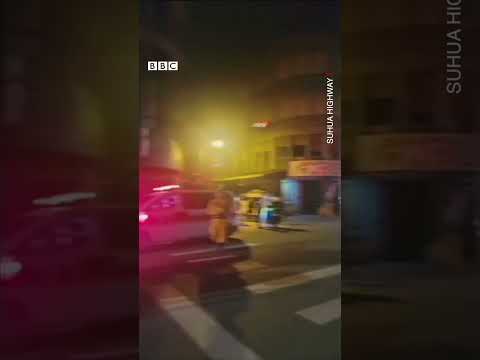 台灣花蓮地震不斷 兩起餘震超過芮氏6.0－ BBC News 中文 #shorts #台灣 #花蓮