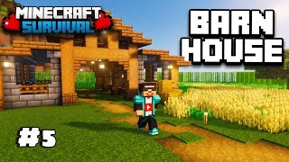 Finally I Built Barn House Minecraft Survival Episode