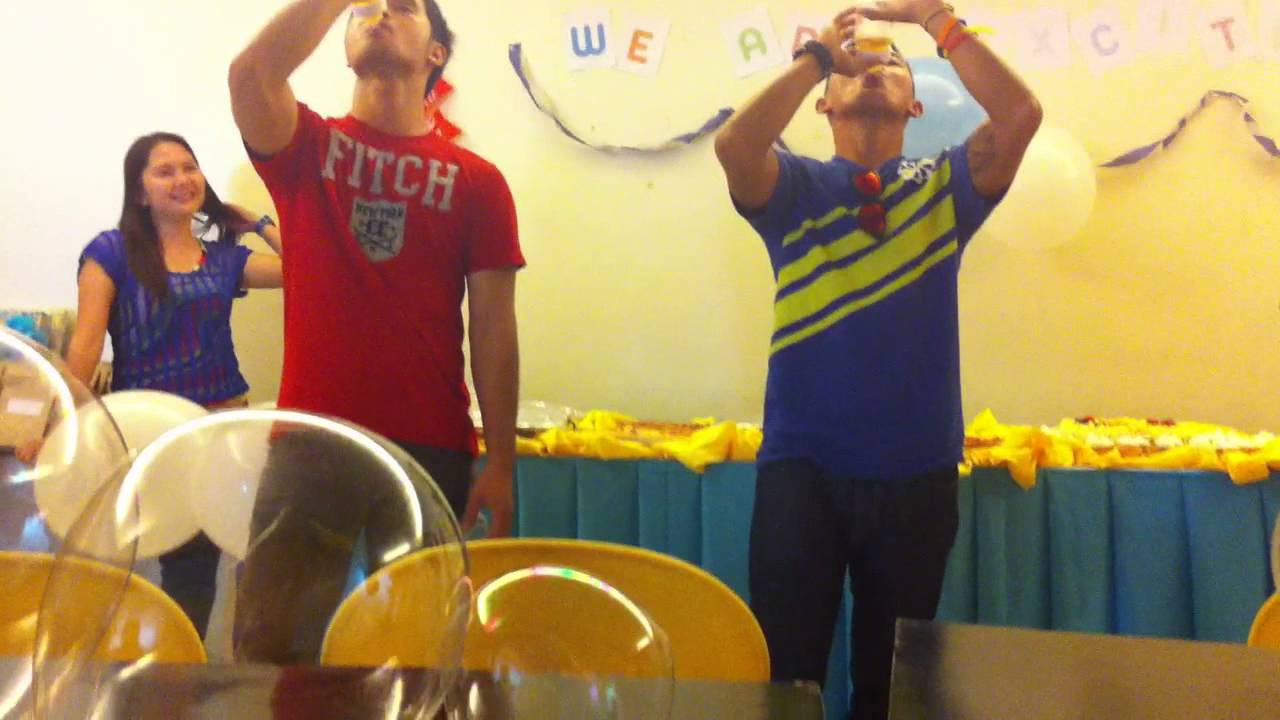 Baby Shower Beer Drinking Contest YouTube