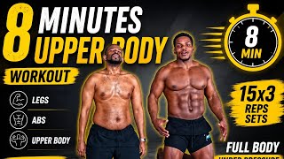 8 minutes upper body workout routine 15x3