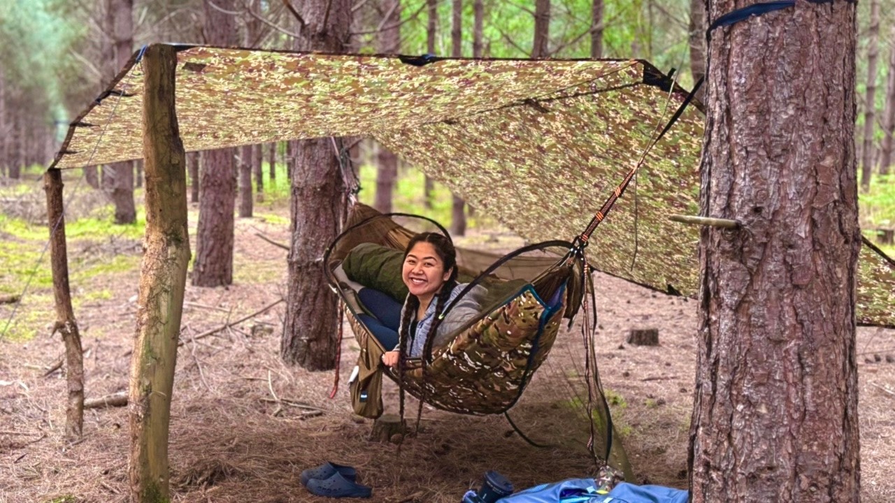 I Tried Solo Hammock Camping Again… A Night Alone in the Forest - YouTube
