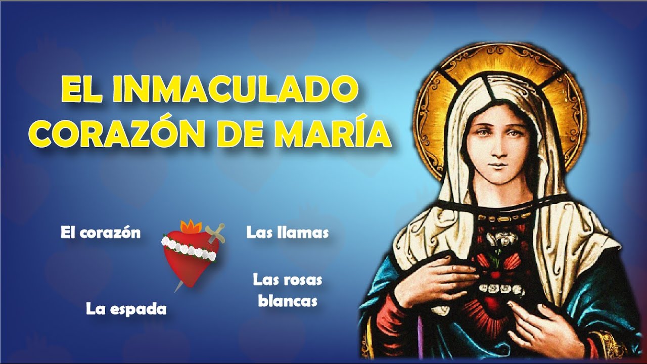 Símbolos del Inmaculado Corazón de María YouTube Símbolos del Inmaculado Corazón de María YouTube
