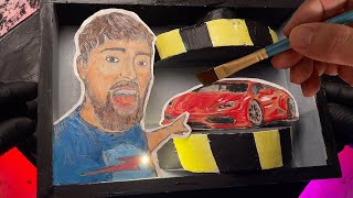 3D Painting Of MR BEAST - You Won't Believe The Result!