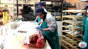 Mổ cá ngừ ở Nhật bản - Show mổ cá ngừ