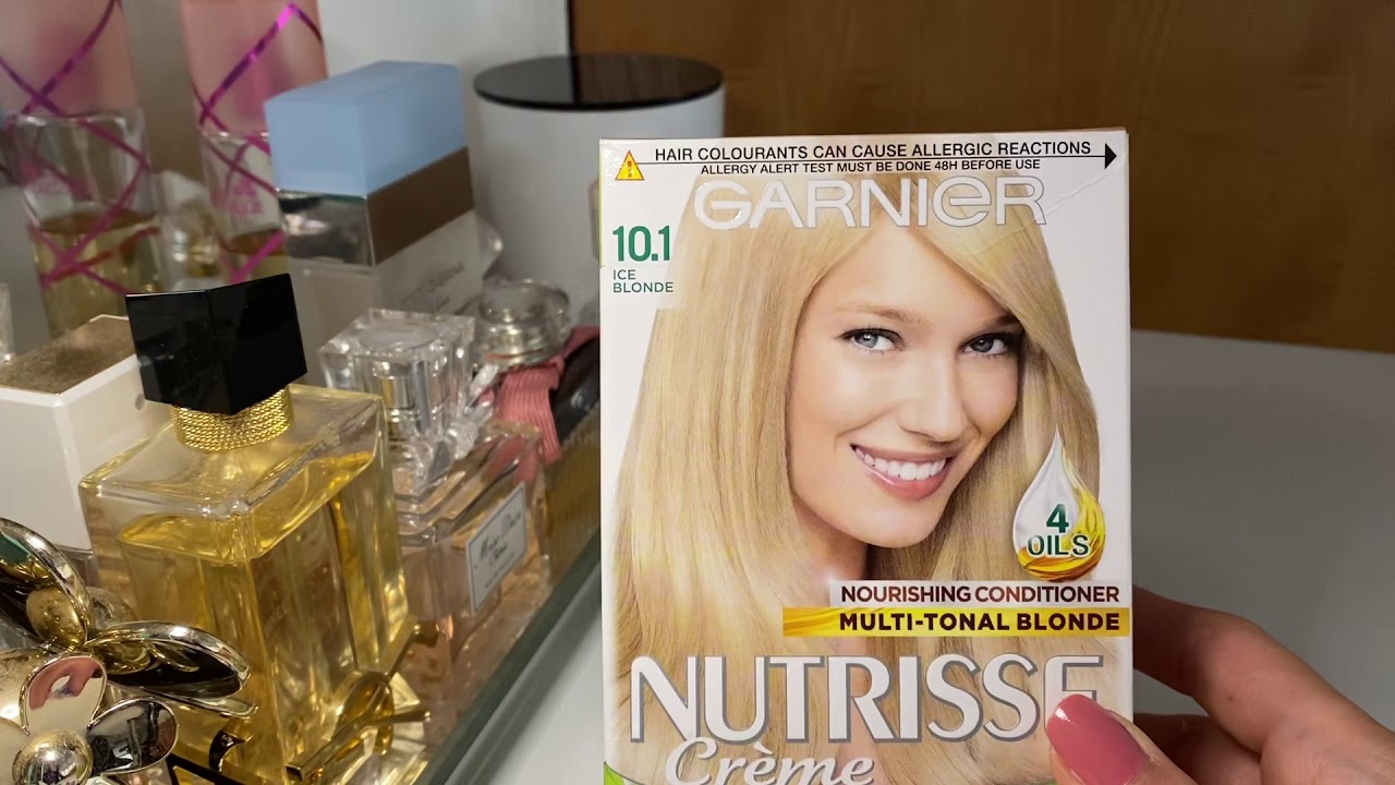 BLONDE BOX DYE tips Garnier Nutrisse baby blonde vs ice blonde YouTube