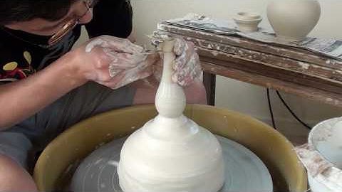 12. Making / Throwing a Porcelain Teapot on the Potter