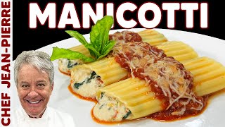 Manicotti Pasta Stuffed with Cheese! | Chef Jean-Pierre