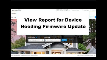 View Devices Needing Firmware Updates   AlarmNet 360