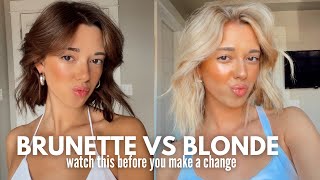 Pros & Cons of Going Blonde vs Brunette: What You Need to Know before making a hair transformation