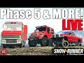 SnowRunner LIVE: NEW PHASE 5 UPDATE, CONSOLE MODS, JEEP DLC, MUDDING, NEW MISSIONS, & MORE!