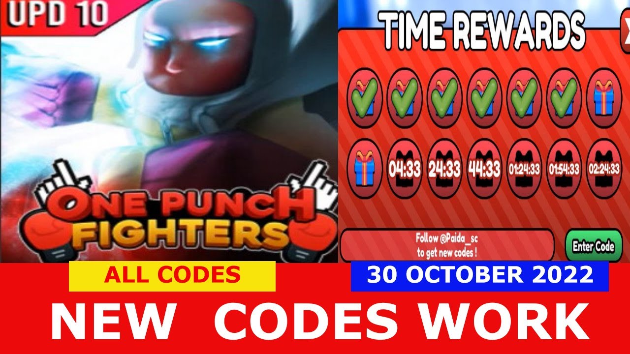 One Punch Fighters Codes - Roblox