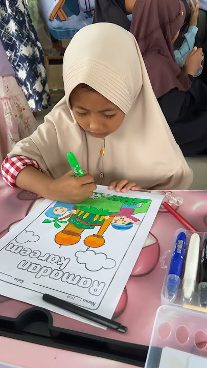 Masyallah kaka icca ikut lomba mewarnai #shortsvideo #lomba #mewarnai