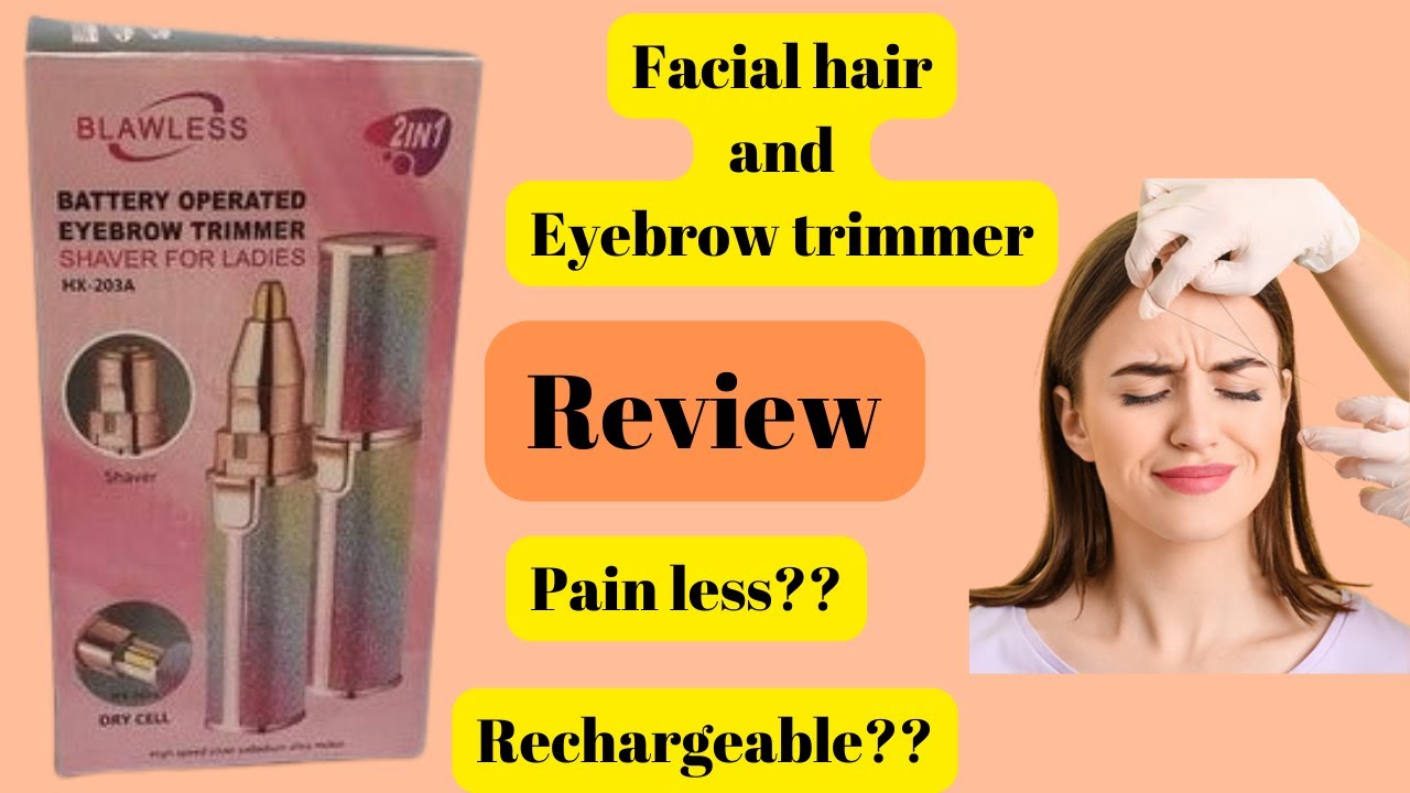 Blawless Facial Hair Trimmer Review How to use YouTube
