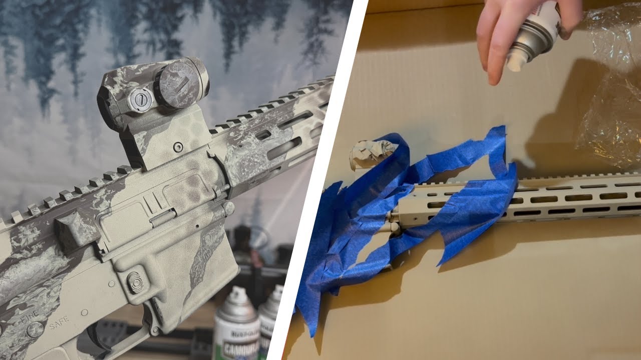 Как покрасить винтовку и оптический прицел