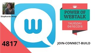 The power of a network growth Webtalk Thursday 4th October 2018