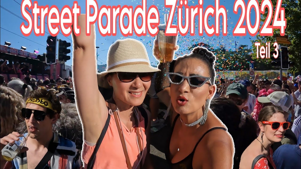 Street Parade Zürich  2024🇨🇭( 3 )/4k Walking Street Parade 2024/ Switzerland