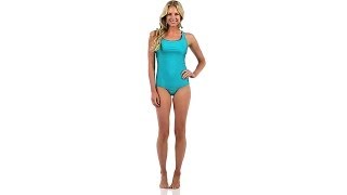 Speedo Hydro Bra Moderate Piped Ultraback One Piece | SwimOutlet.com screenshot 5
