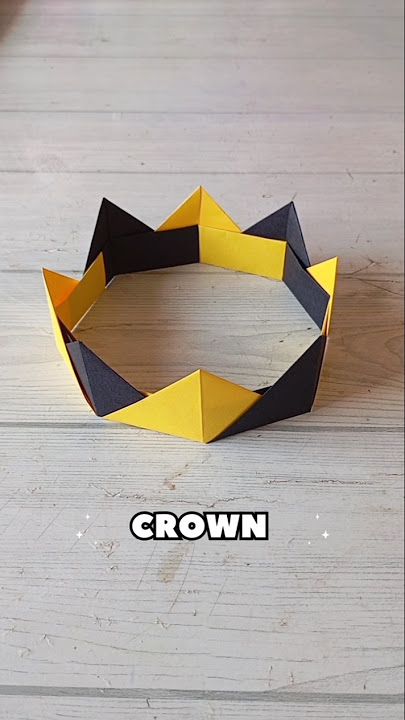 CROWN ORIGAMI TUTORIAL HOW TO MAKE A PAPER CROWN CRAFT| PRINCESS CROWN| EASY ORIGAMI FOLDING| ART