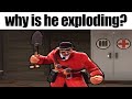 Man Repeatedly Explodes in Spawn (TF2)