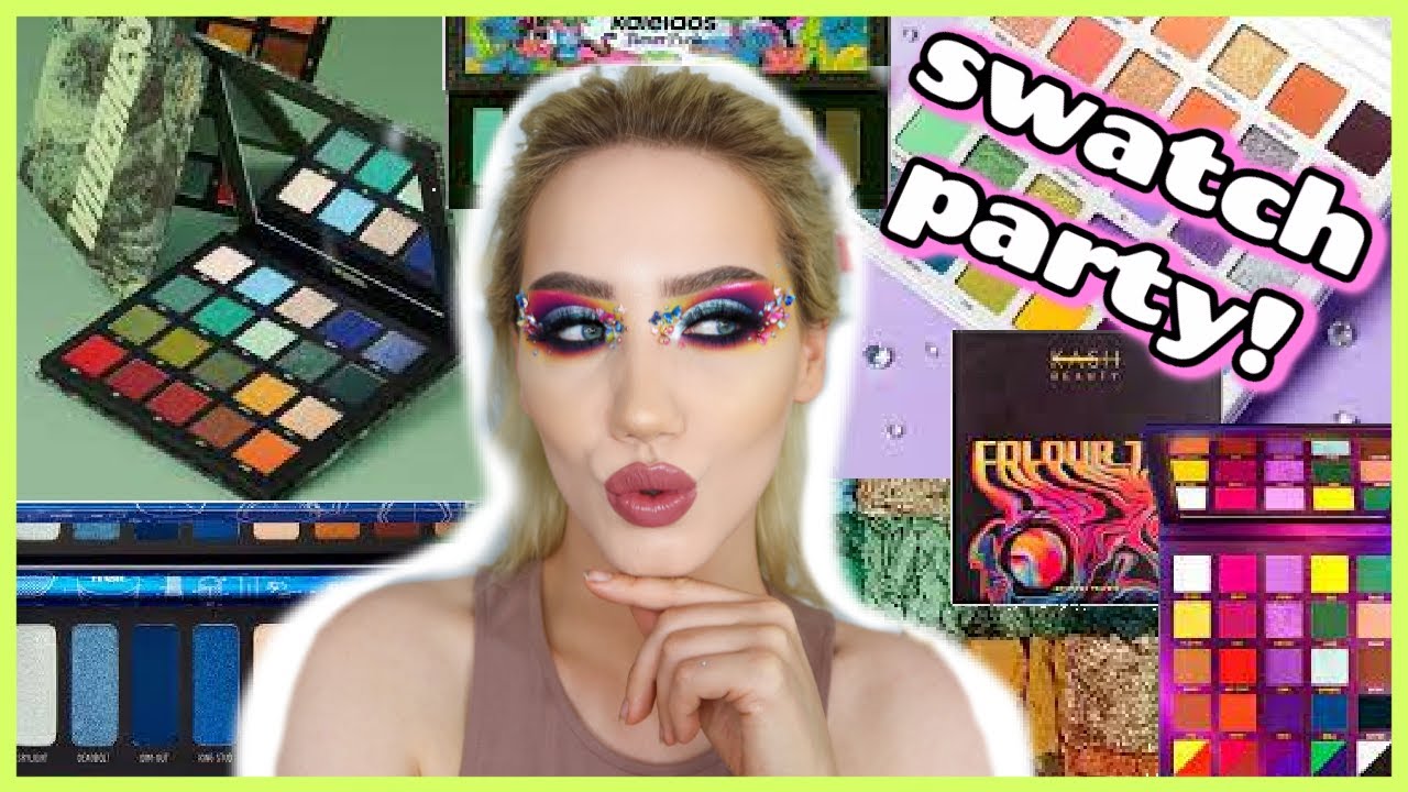 SWATCHING MY NEW IN PALETTES | BB WILDERNESS, KALEIDOS FLOWER PUNK & MORE | MAKEMEUPMISSA